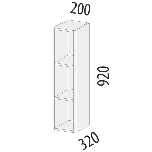 104.37 Шкаф открытый Бостон 104.37 Шкаф открытый Бостон