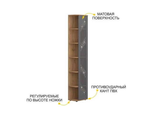 Стеллаж торцевой (лев/прав) Монако 402.15