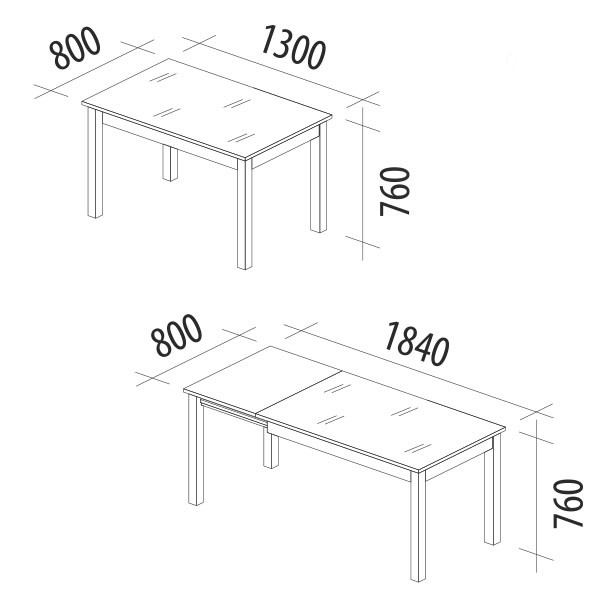 Стол обеденный Орфей 40 Белый шпон