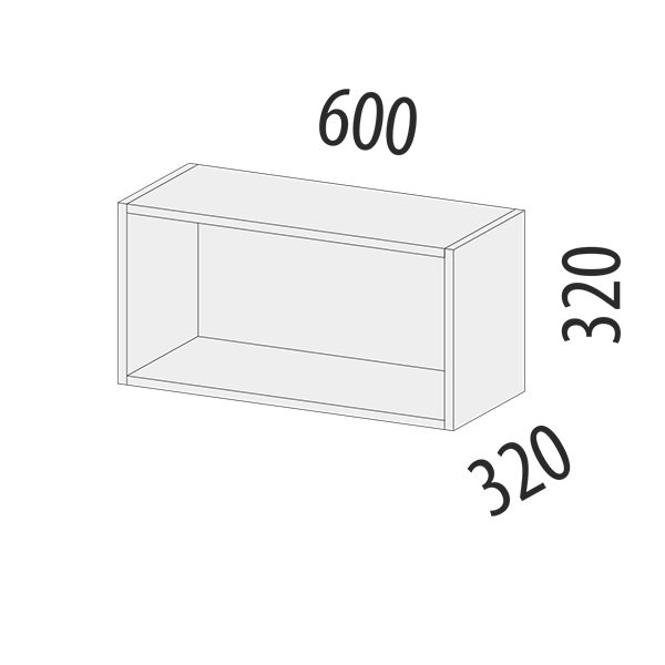 104.38 Шкаф открытый Бостон