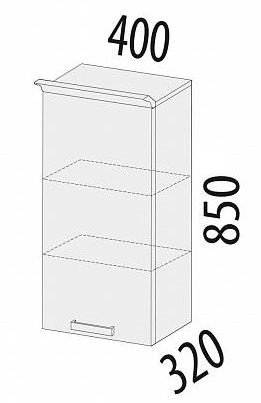 19.03 Шкаф правый 40х32х85 19.03 Шкаф правый 40х32х85