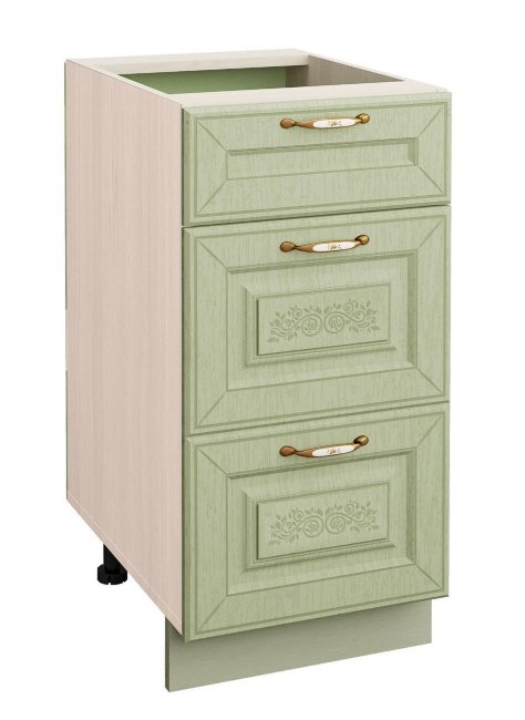 72.90 Стол с 3 ящиками 40х53х82 (плавное закрывание)