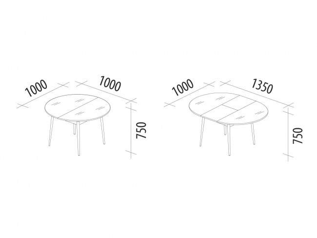 Стол обеденный Орфей 41 Белый шпон