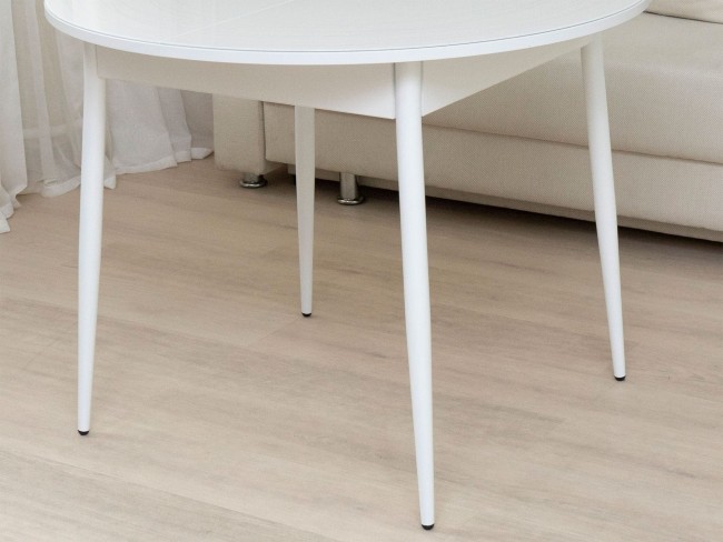 Стол обеденный Орфей 41 Белый шпон