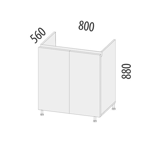104.51 Стол под мойку Бостон 104.51 Стол под мойку Бостон