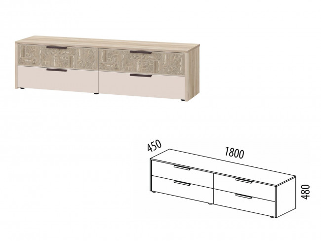 ТВ-тумба Кашемир 608.03 ТВ-тумба Кашемир 608.03