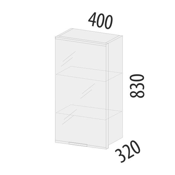 103.04 Шкаф-витрина (лев/прав) Дакота