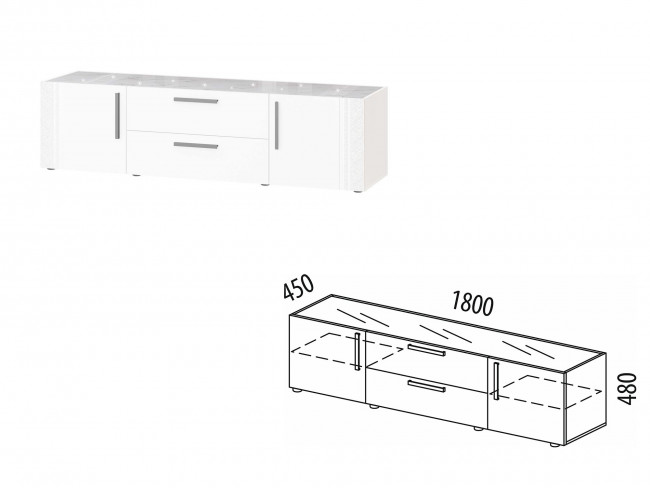 ТВ-тумба Николь 603.03 ТВ-тумба Николь 603.03