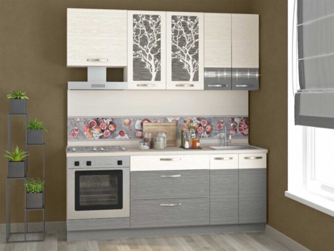 Графит 19 кухонный гарнитур 2000 Графит 19 кухонный гарнитур 2000