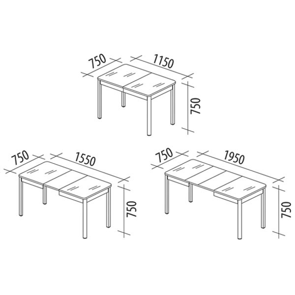 Стол обеденный Орфей 43 Оникс Стол обеденный Орфей 43 Оникс
