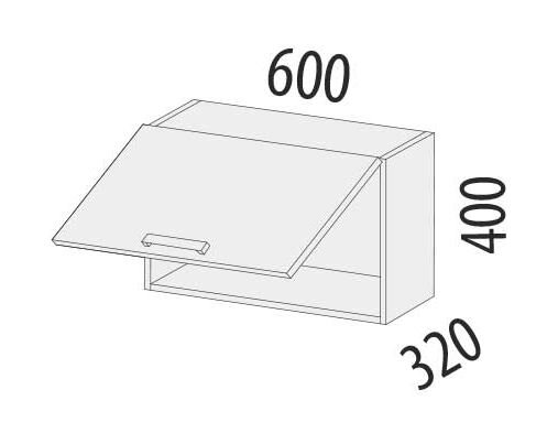 101.83.1 Шкаф над вытяжкой 600 (с откидной системой Blum) 101.83.1 Шкаф над вытяжкой 600 (с откидной системой Blum)