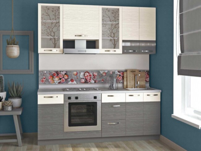 Графит 19.1 кухонный гарнитур 2000