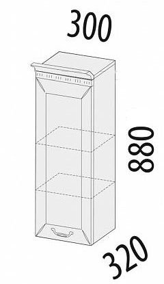 71.07 Шкаф 30х32х88