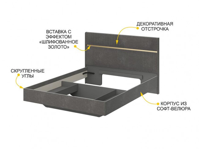 Кровать 160 Монако 902.01 Кровать 160 Монако 902.01