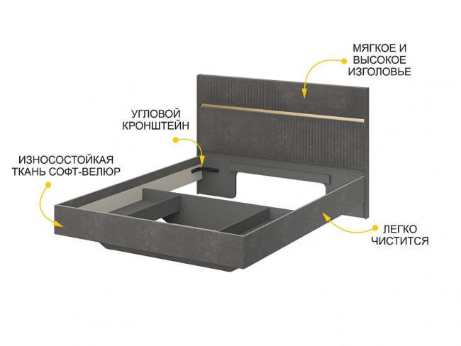 Кровать 160 Монако 902.01 Кровать 160 Монако 902.01
