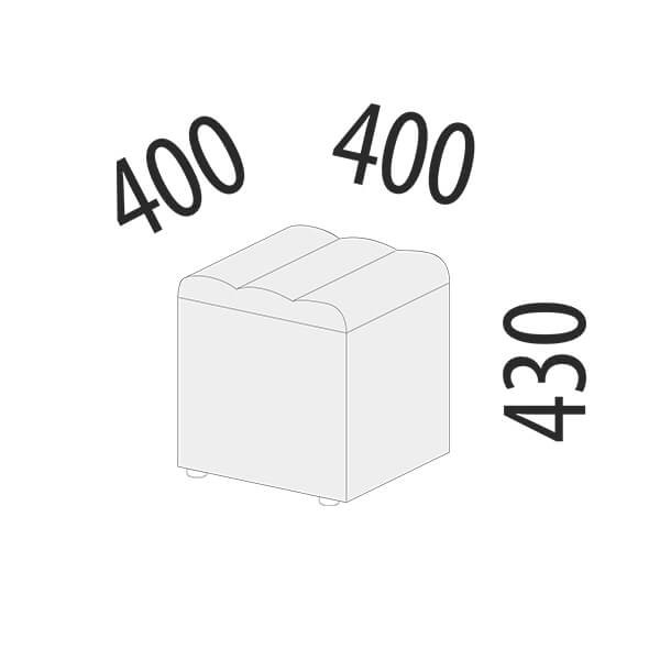 900.90 Пуф Кашемир 900.90 Пуф Кашемир