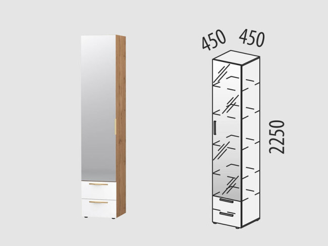 Шкаф-пенал (лев/прав) Монако 403.06