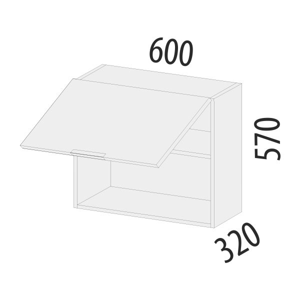103.14 Шкаф над вытяжкой Дакота 103.14 Шкаф над вытяжкой Дакота