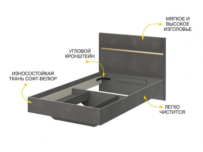 Кровать 120 Монако 902.03 Кровать 120 Монако 902.03