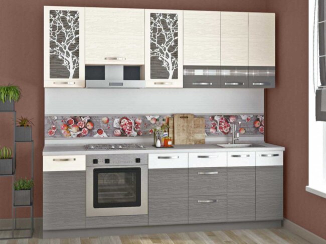 Графит 25 кухонный гарнитур 2400