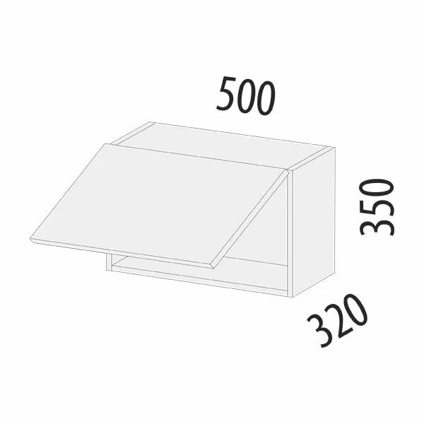74.103 Антресоль (с системой плавного закрывания) Графит