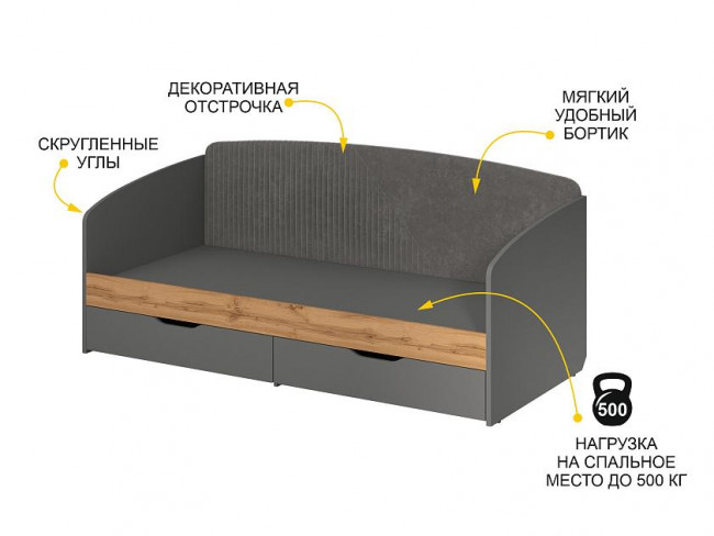 Кровать 90 Монако 902.05 Кровать 90 Монако 902.05