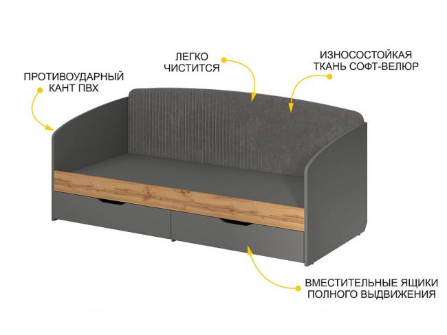 Кровать 90 Монако 902.05 Кровать 90 Монако 902.05