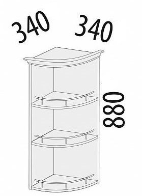 23.18 Шкаф торцевой 32x32x88