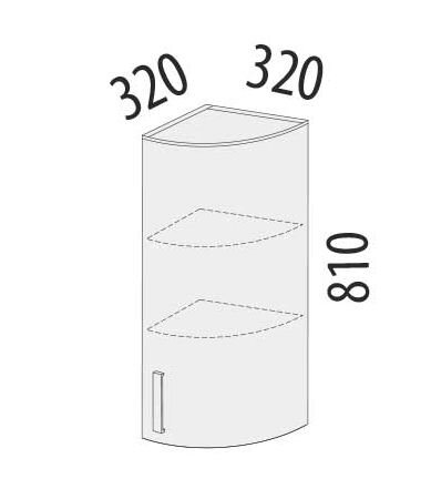 101.16 Шкаф торцевой закрытый (лев/прав) 320 101.16 Шкаф торцевой закрытый (лев/прав) 320