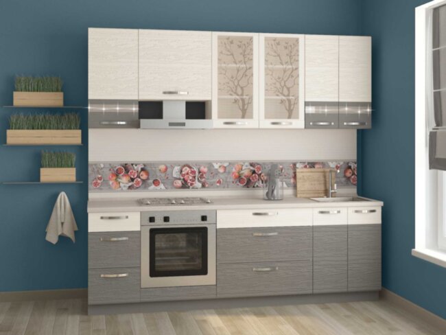 Графит 27 кухонный гарнитур 2400 Графит 27 кухонный гарнитур 2400