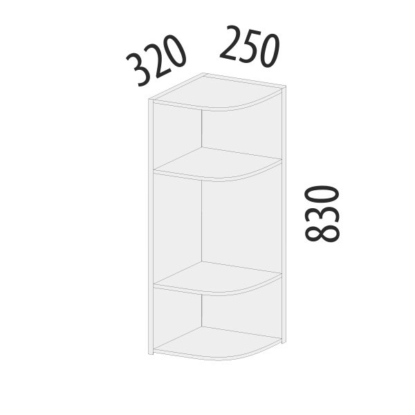 103.18 Шкаф торцевой Дакота 103.18 Шкаф торцевой Дакота