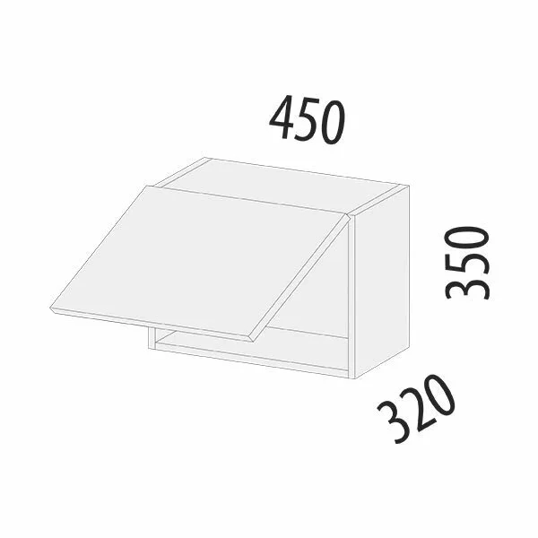 74.104 Антресоль (с системой плавного закрывания) Графит 74.104 Антресоль (с системой плавного закрывания) Графит