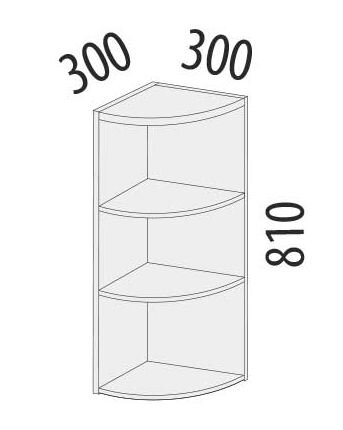 101.18 Шкаф торцевой (лев/прав) 300 101.18 Шкаф торцевой (лев/прав) 300