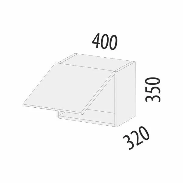 74.105 Антресоль (с системой плавного закрывания) Графит 74.105 Антресоль (с системой плавного закрывания) Графит