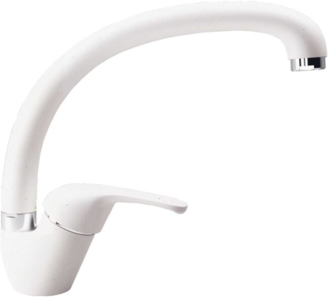 Смеситель для кухни СМ1 белый камень