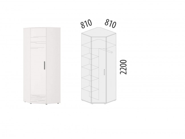 501.03 Шкаф угловой (лев/прав) Аляска 501.03 Шкаф угловой (лев/прав) Аляска