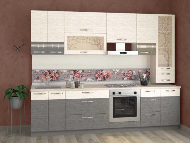 Графит 30 кухонный гарнитур 2800