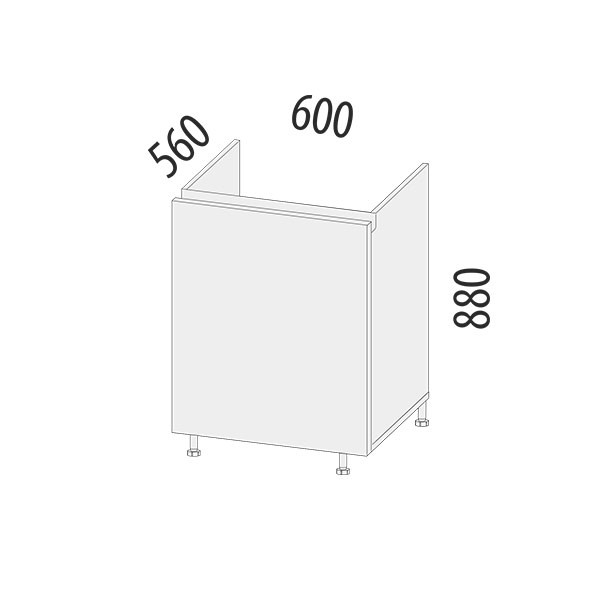 104.73 Стол под мойку (лев/прав) Бостон