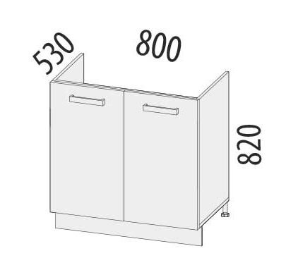 101.51 Стол под мойку 800 101.51 Стол под мойку 800