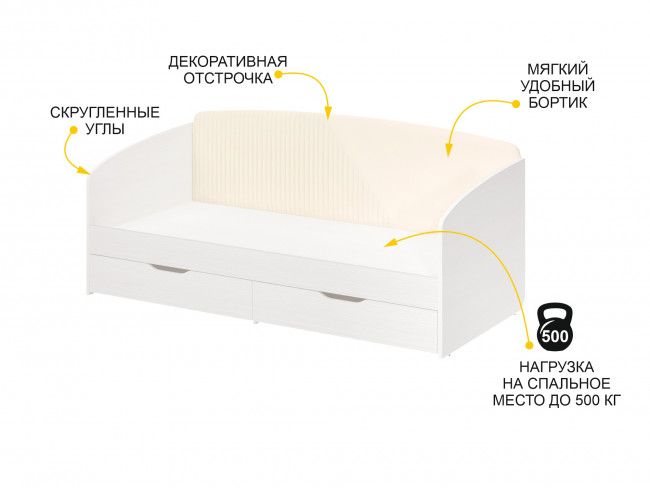 Кровать 90 Монако 903.05 Кровать 90 Монако 903.05