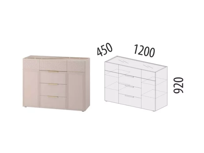 904.23 Тумба-комод Флоренция 904.23 Тумба-комод Флоренция