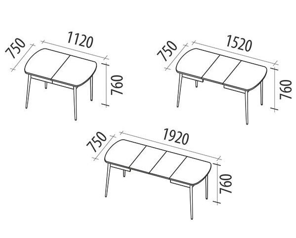 Стол обеденный Орфей 28.1 Стоун крем