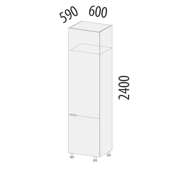 104.77 Пенал под холодильник (лев/прав) Бостон