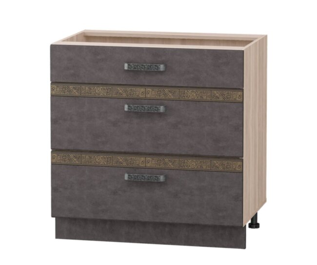 101.67 Стол с 3 ящиками 800