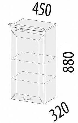 71.22 Шкаф 45х32х88