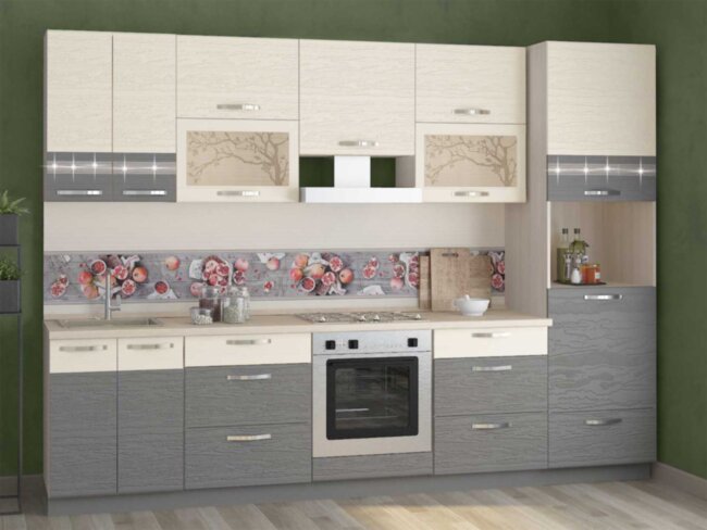 Графит 35 кухонный гарнитур 3000 Графит 35 кухонный гарнитур 3000