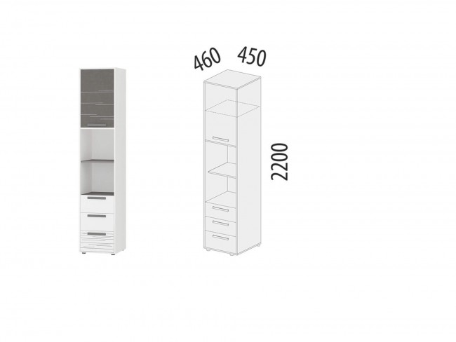 501.04 Стеллаж (лев/прав) Аляска