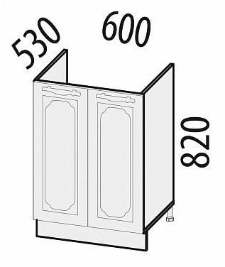 23.50 Стол под мойку 60х53х82