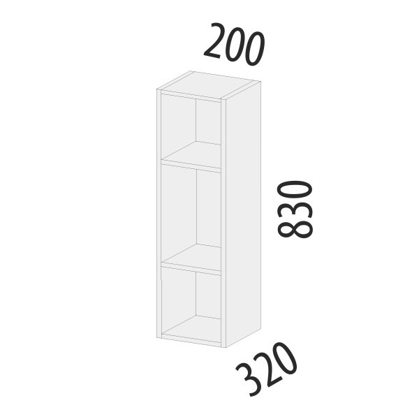 103.37 Шкаф открытый Дакота