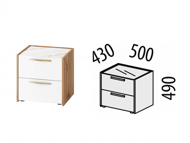 Тумба прикроватная Монако 903.07 Тумба прикроватная Монако 903.07